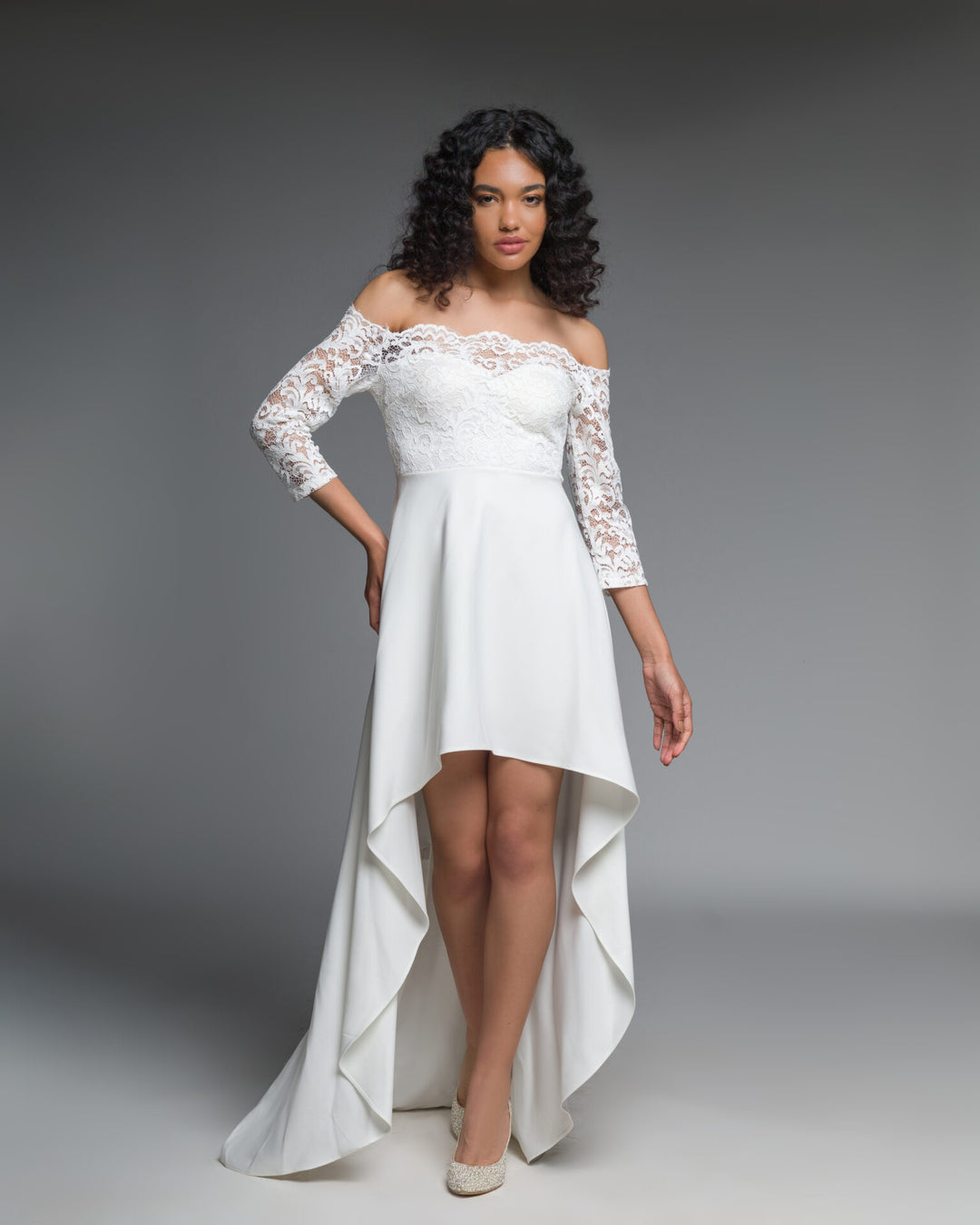 Dress With Lace Fabric