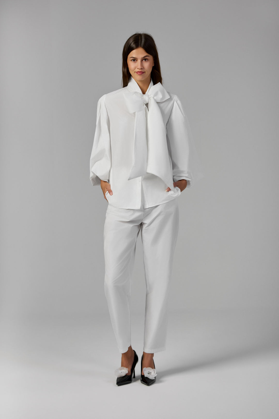 The Sculpted Bow Blouse