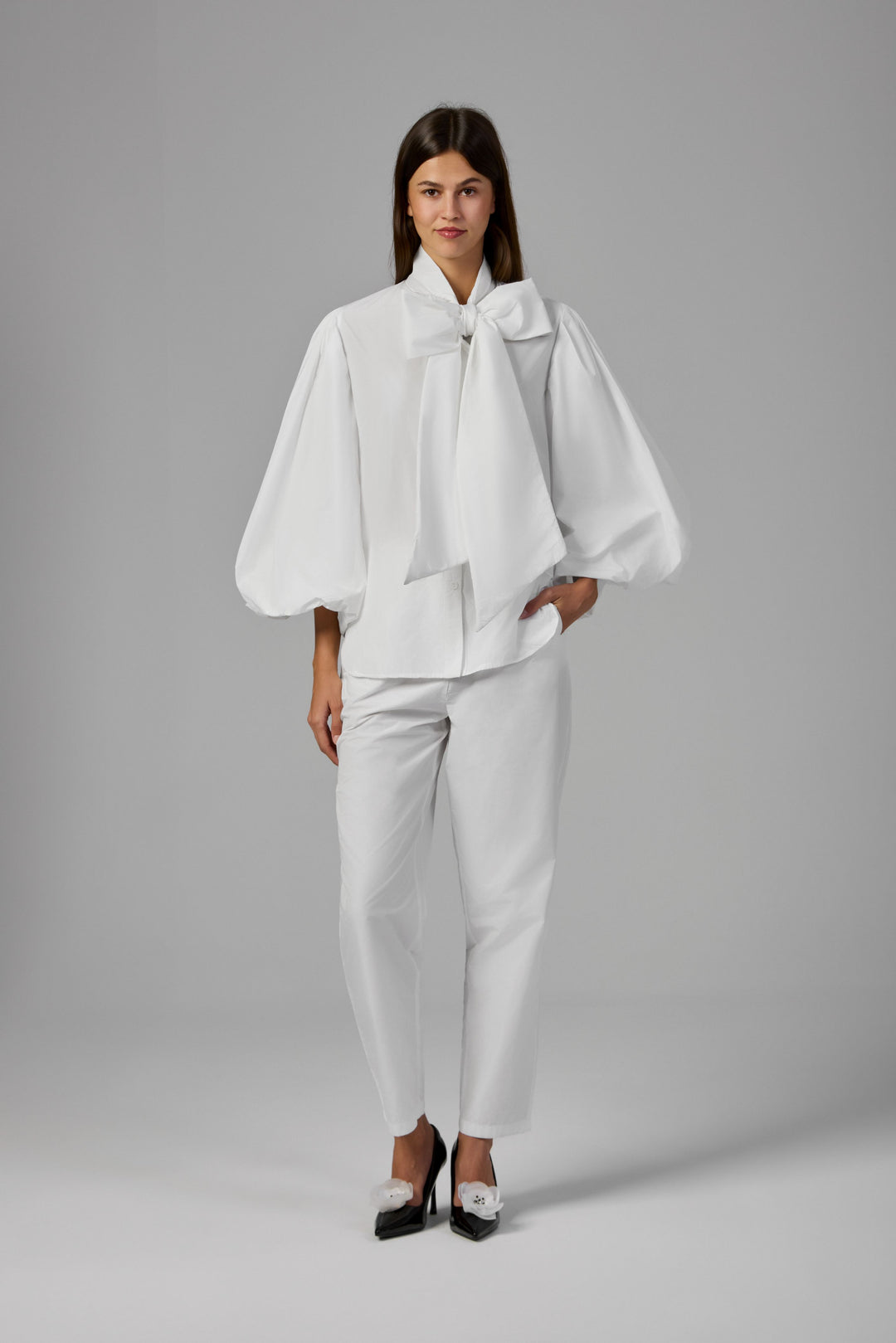 The Sculpted Bow Blouse