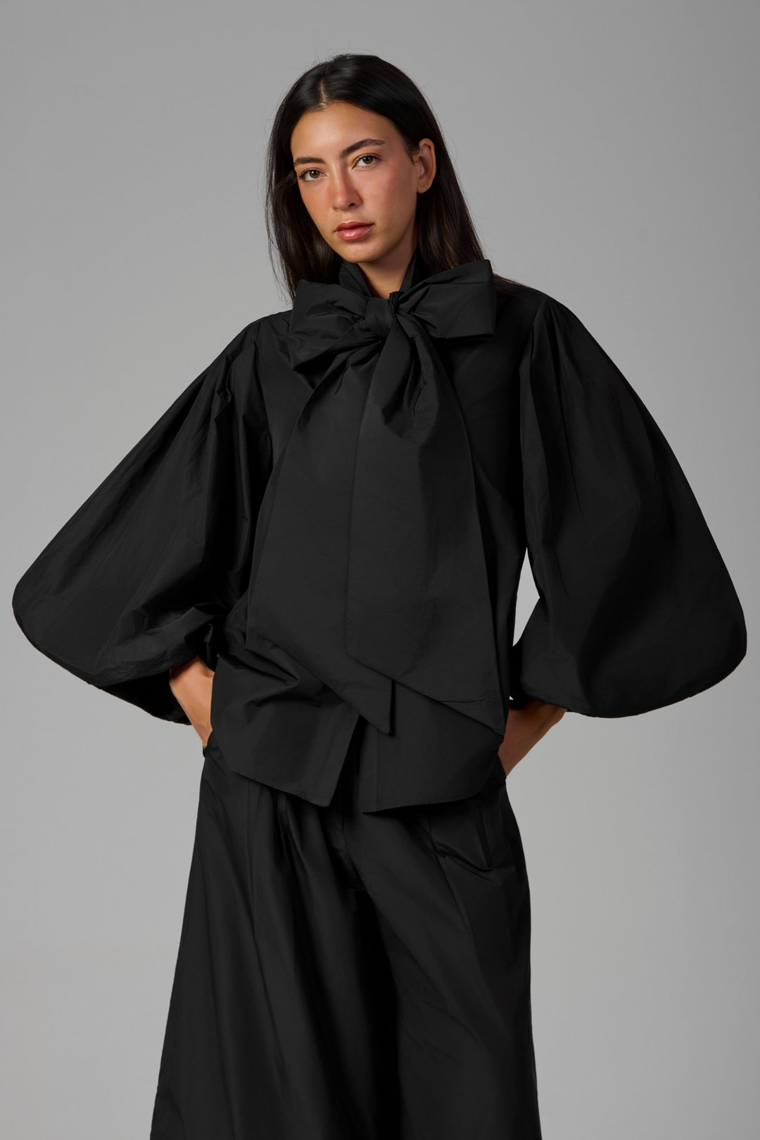 The Sculpted Bow Blouse