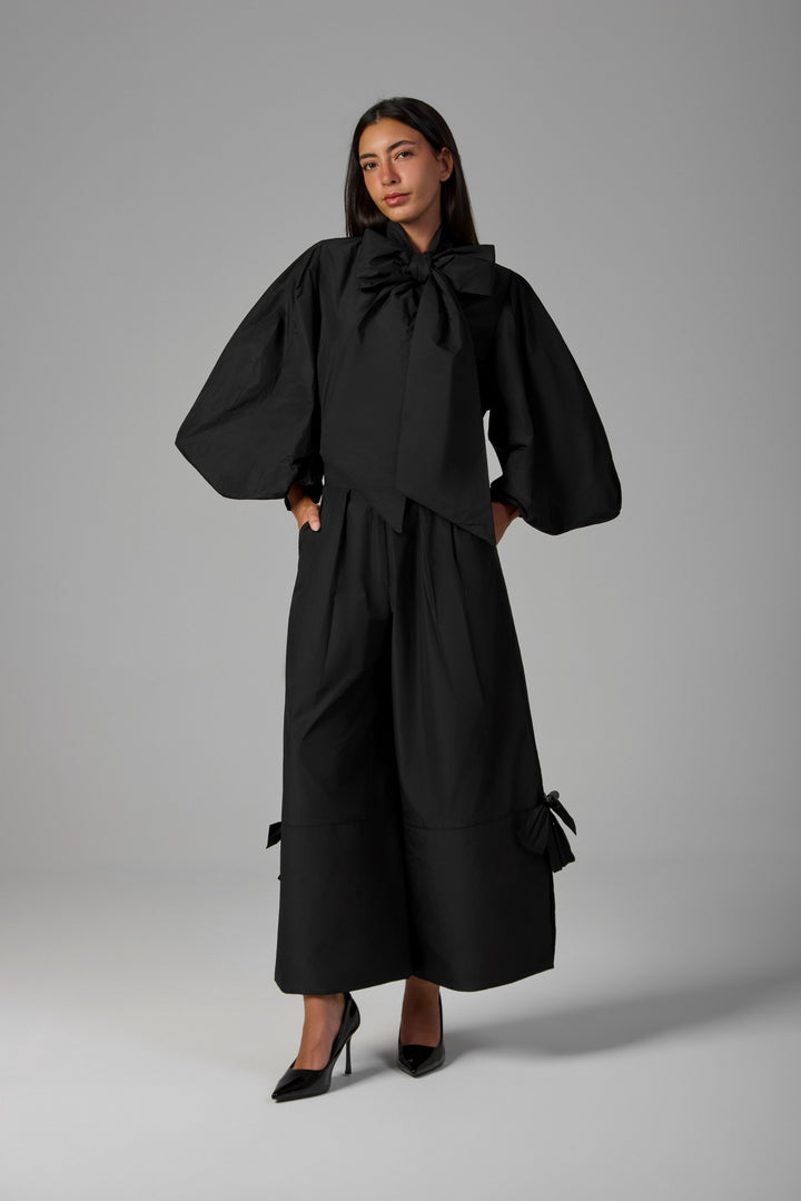 The Sculpted Bow Blouse