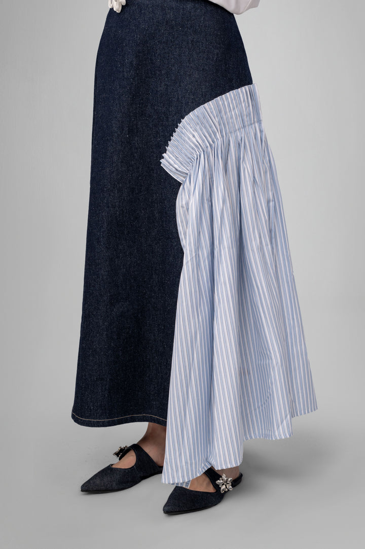 The Dynamic Denim Skirt