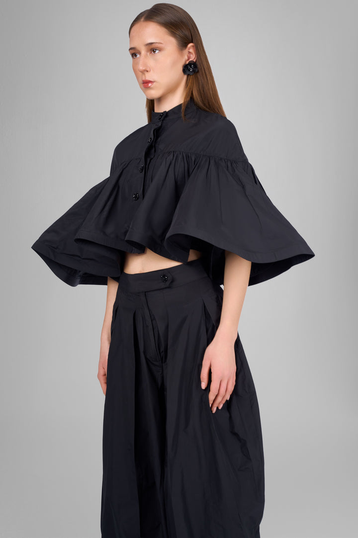 The Poise Sculpted Cape Top