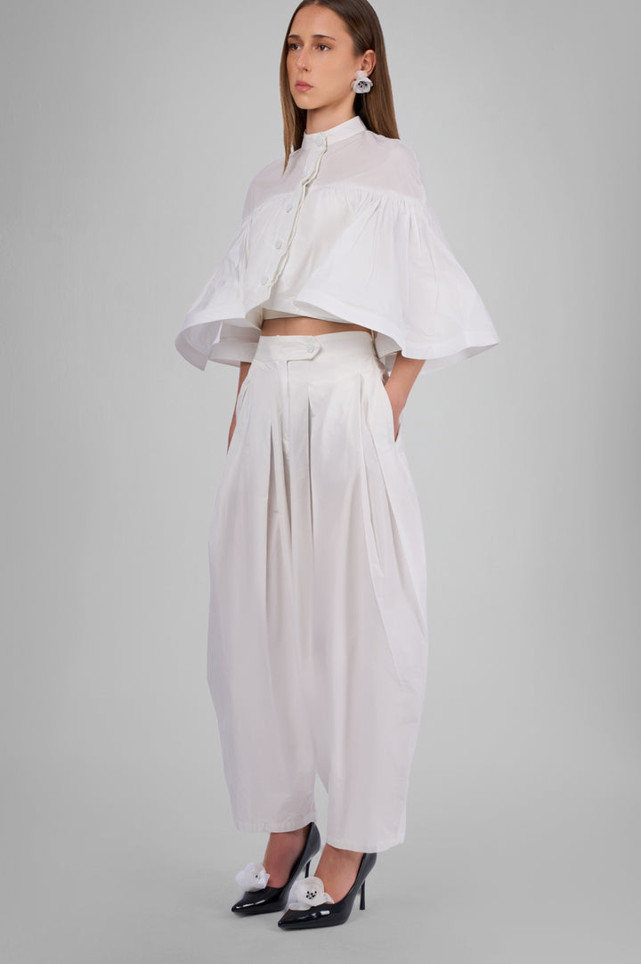 The Poise Sculpted Cape Top