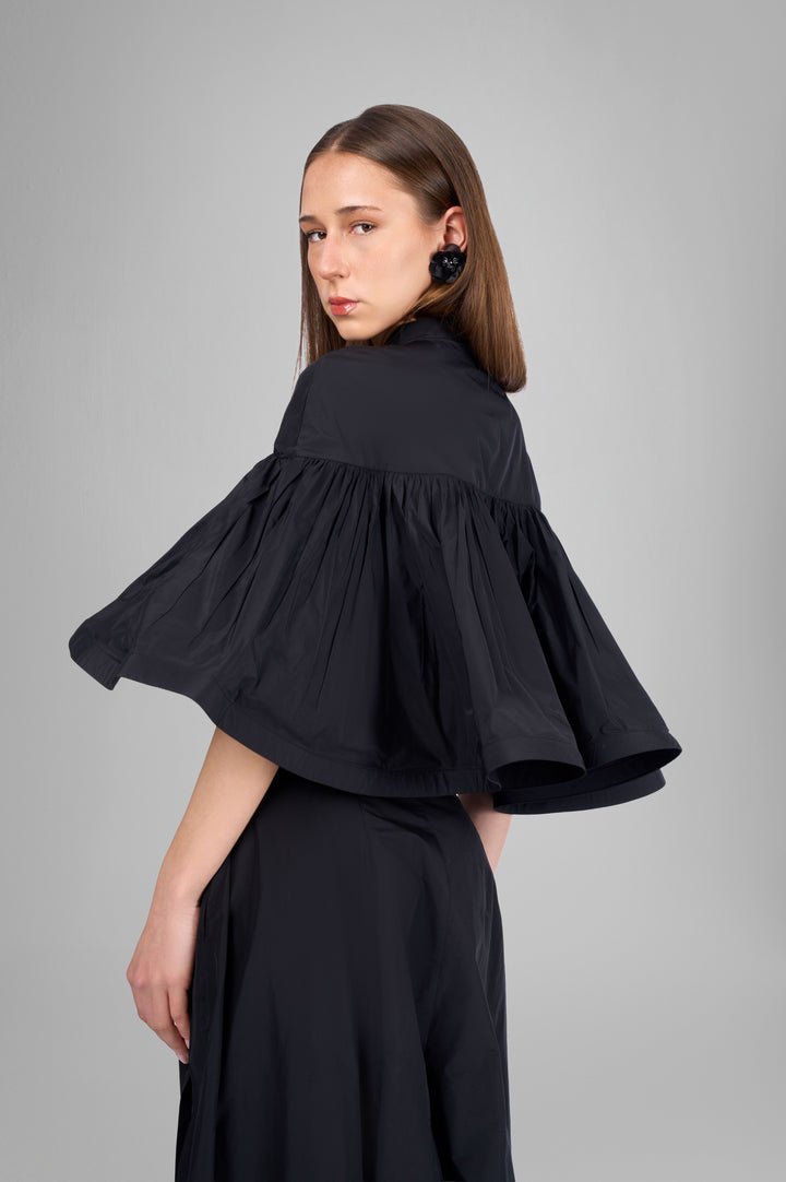 The Poise Sculpted Cape Top