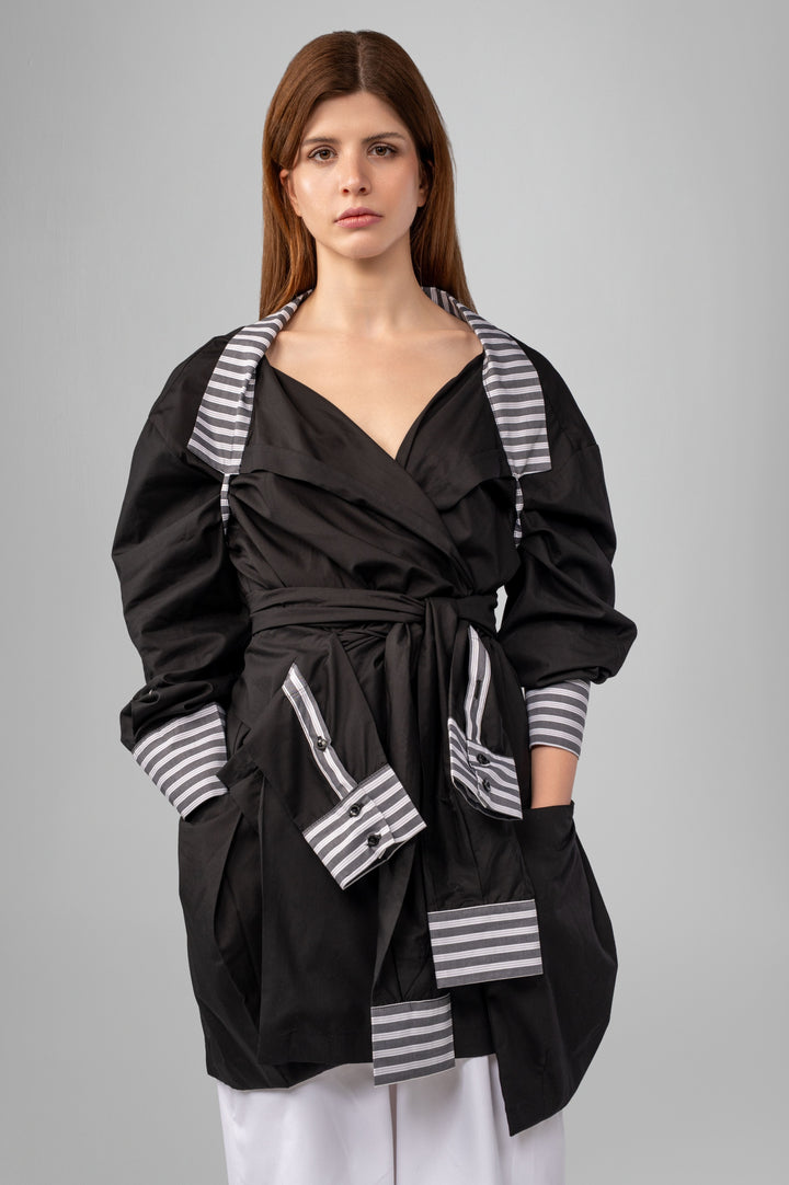 The Deconstructed Wrap Blouse