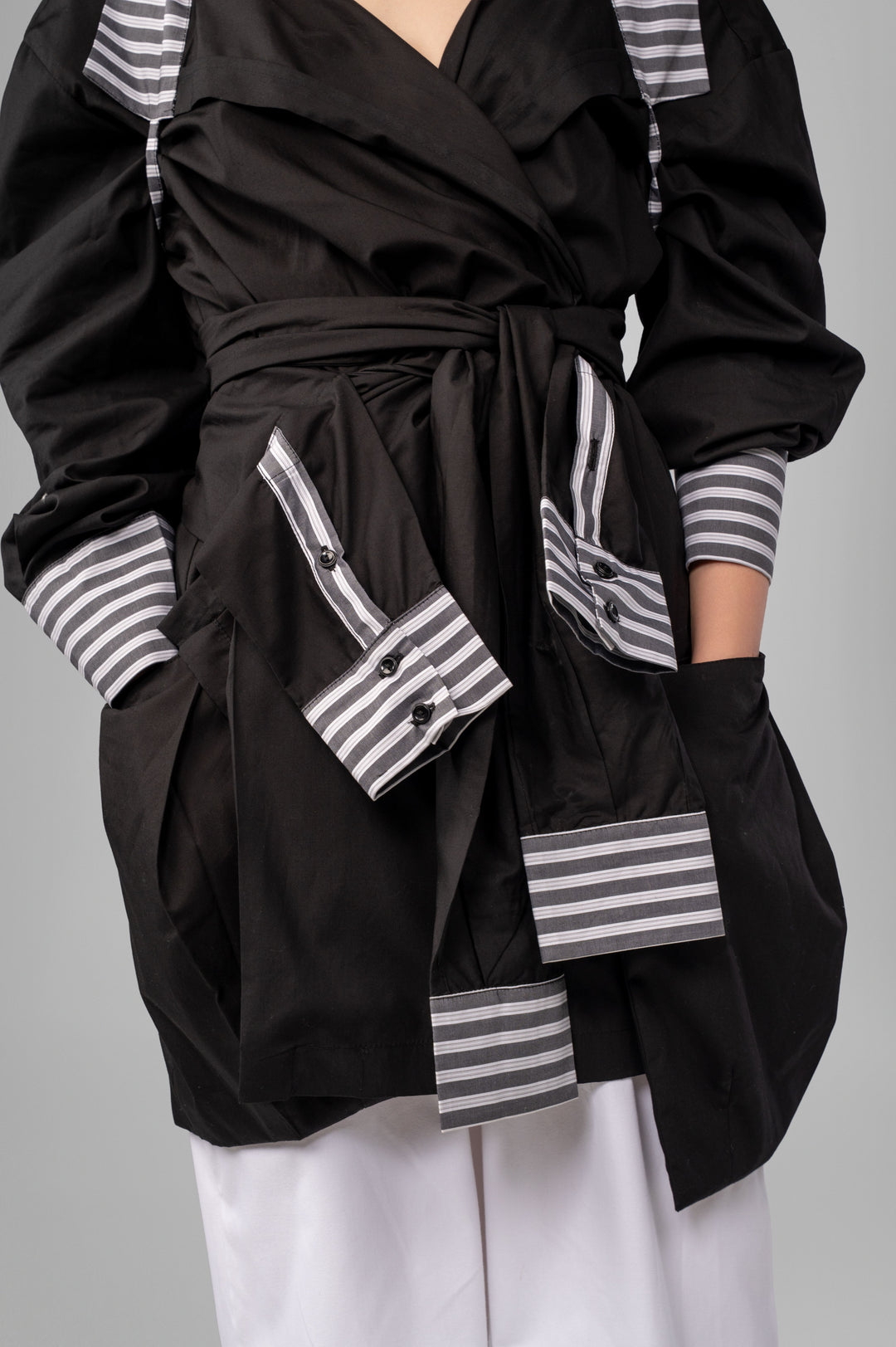 The Deconstructed Wrap Blouse