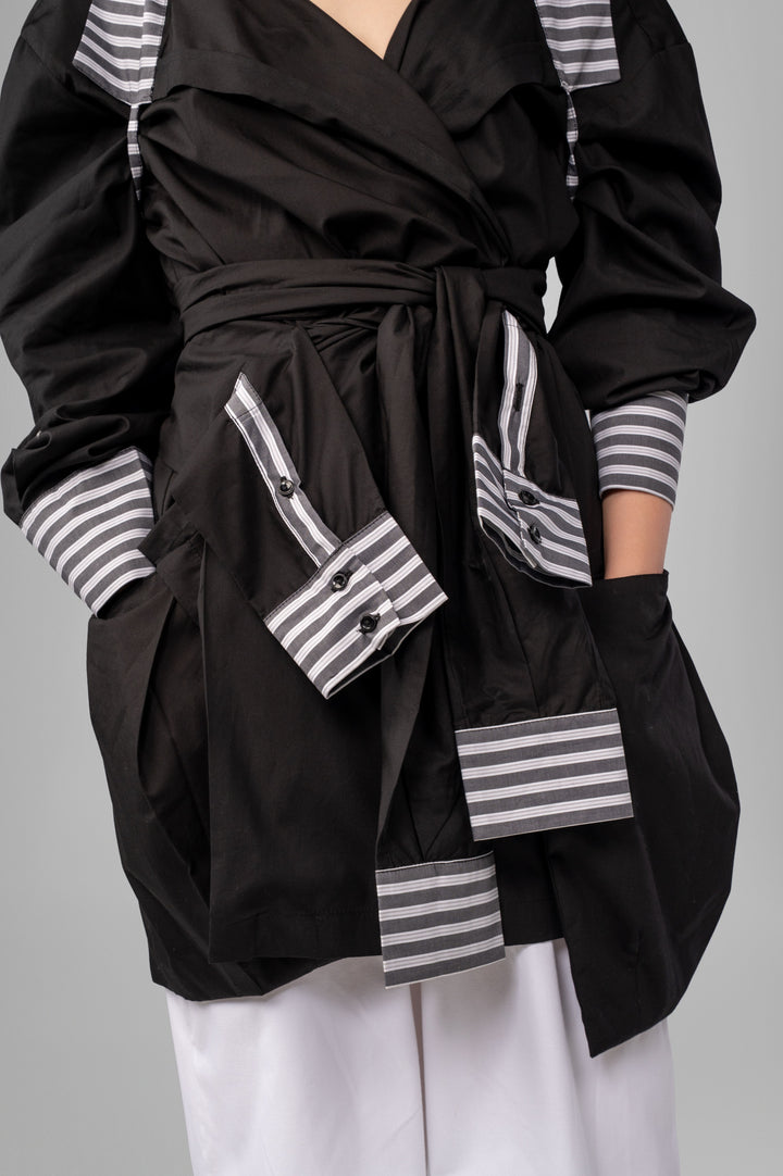 The Deconstructed Wrap Blouse