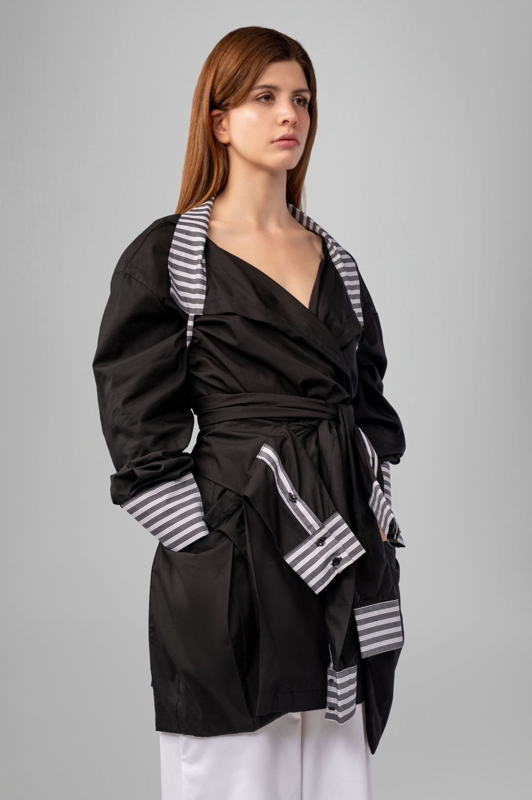 The Deconstructed Wrap Blouse