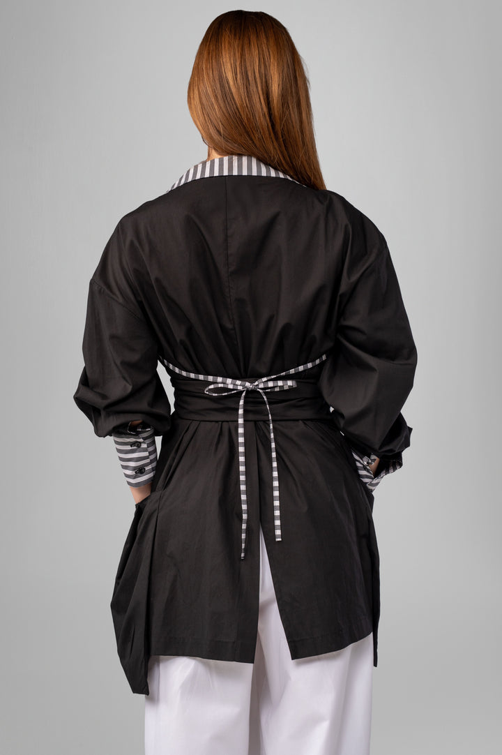 The Deconstructed Wrap Blouse