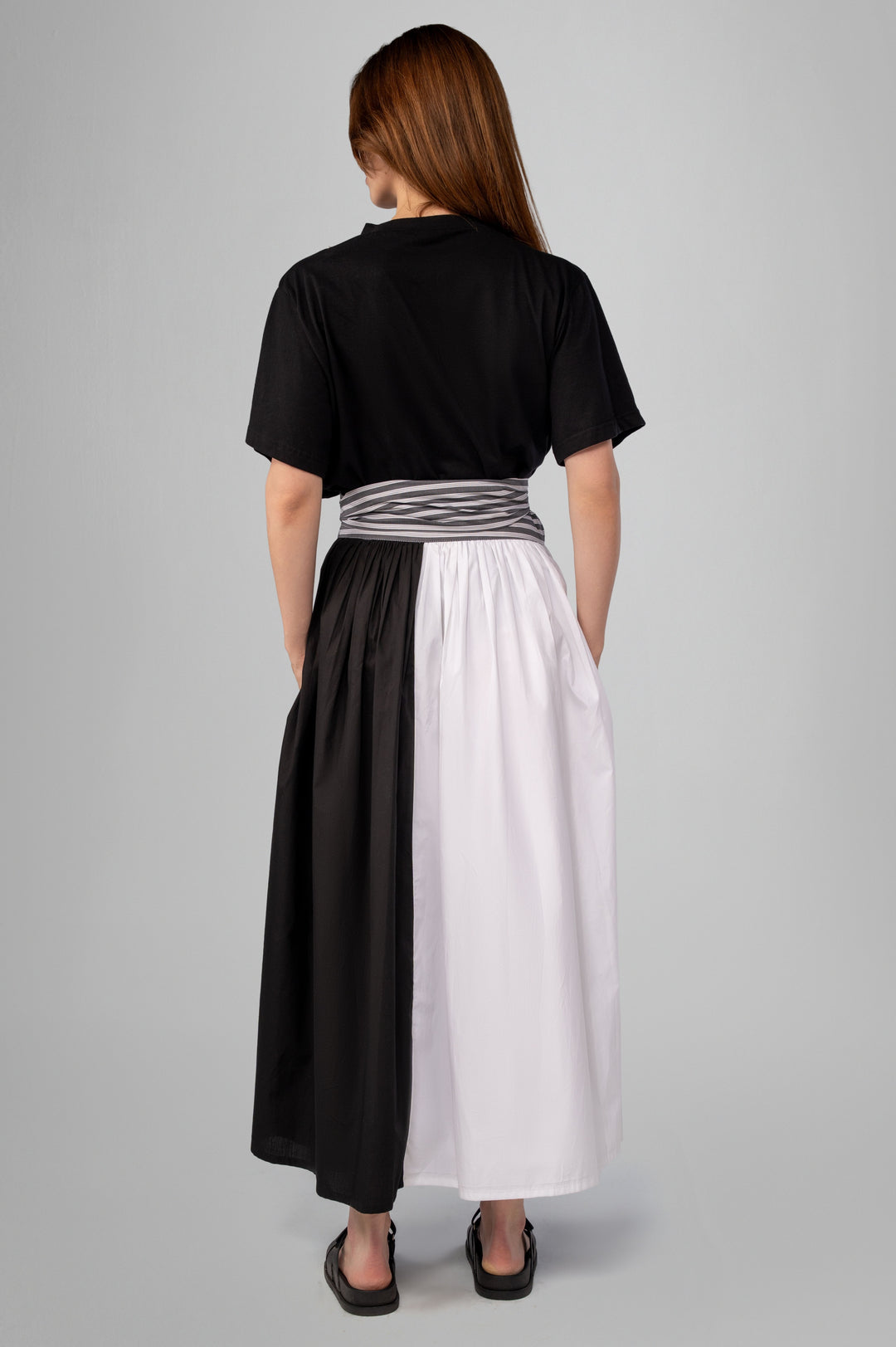 The Dual Tone Wrap Skirt