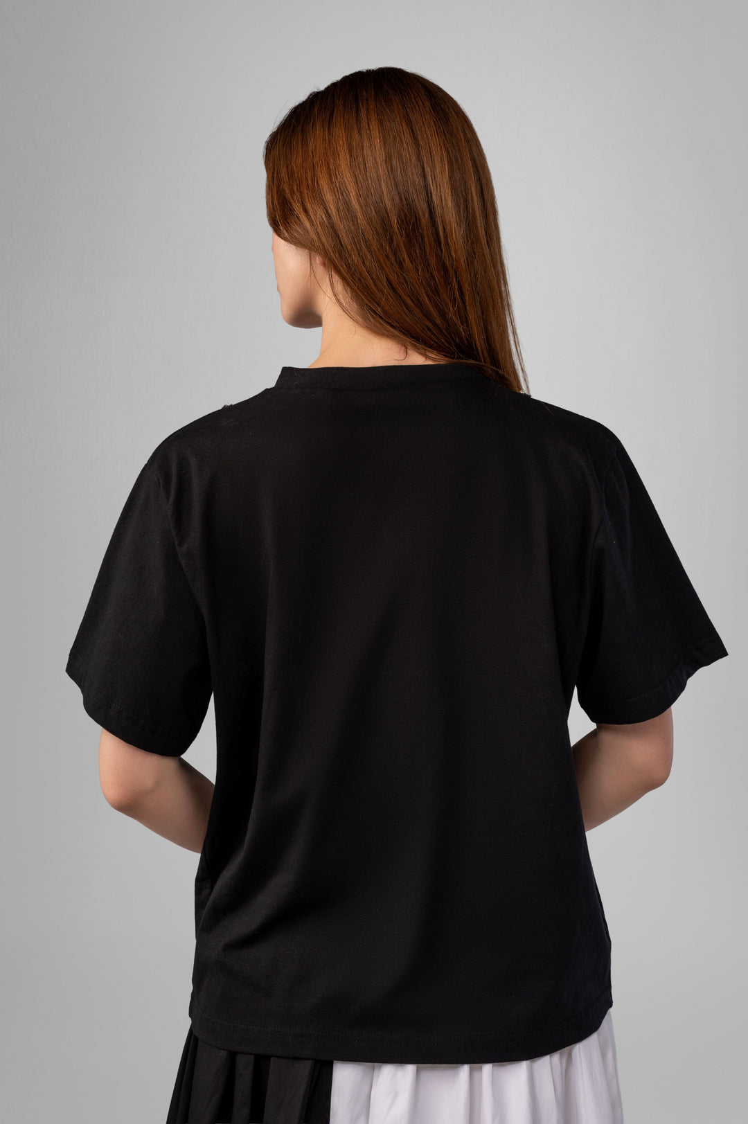 Embellished Basic Cotton T-Shirt