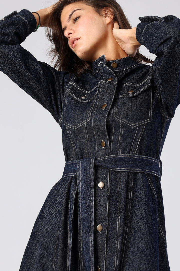 The Cassara Denim Dress