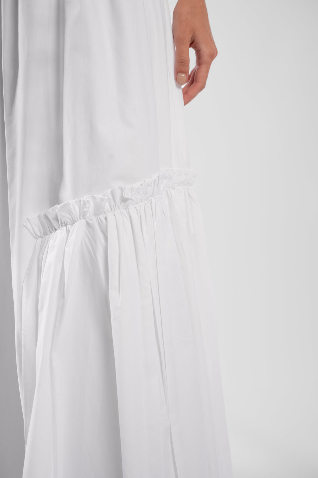 Maxi Skirt With Ruffled Trim