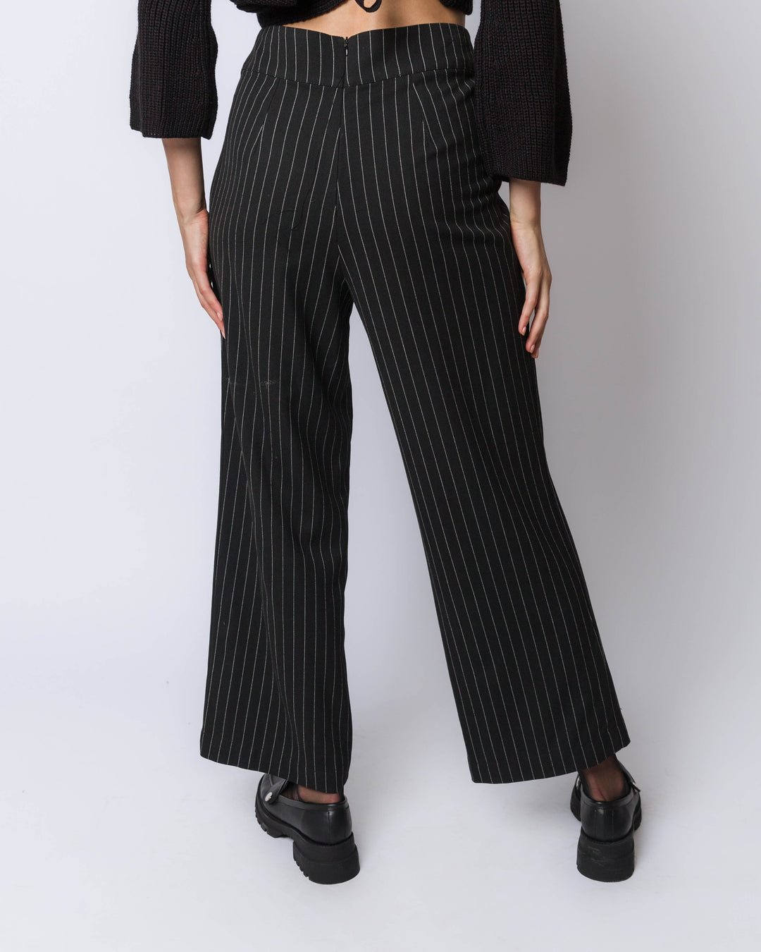 Stripped Straight Fit Pants