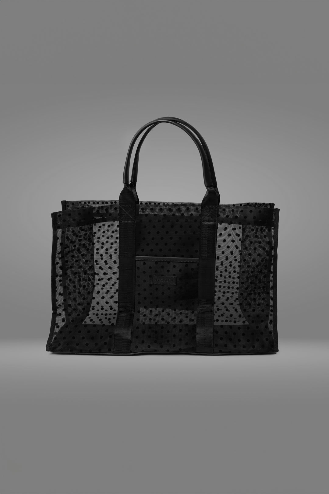 Seaside Mesh Tote Bag In Black