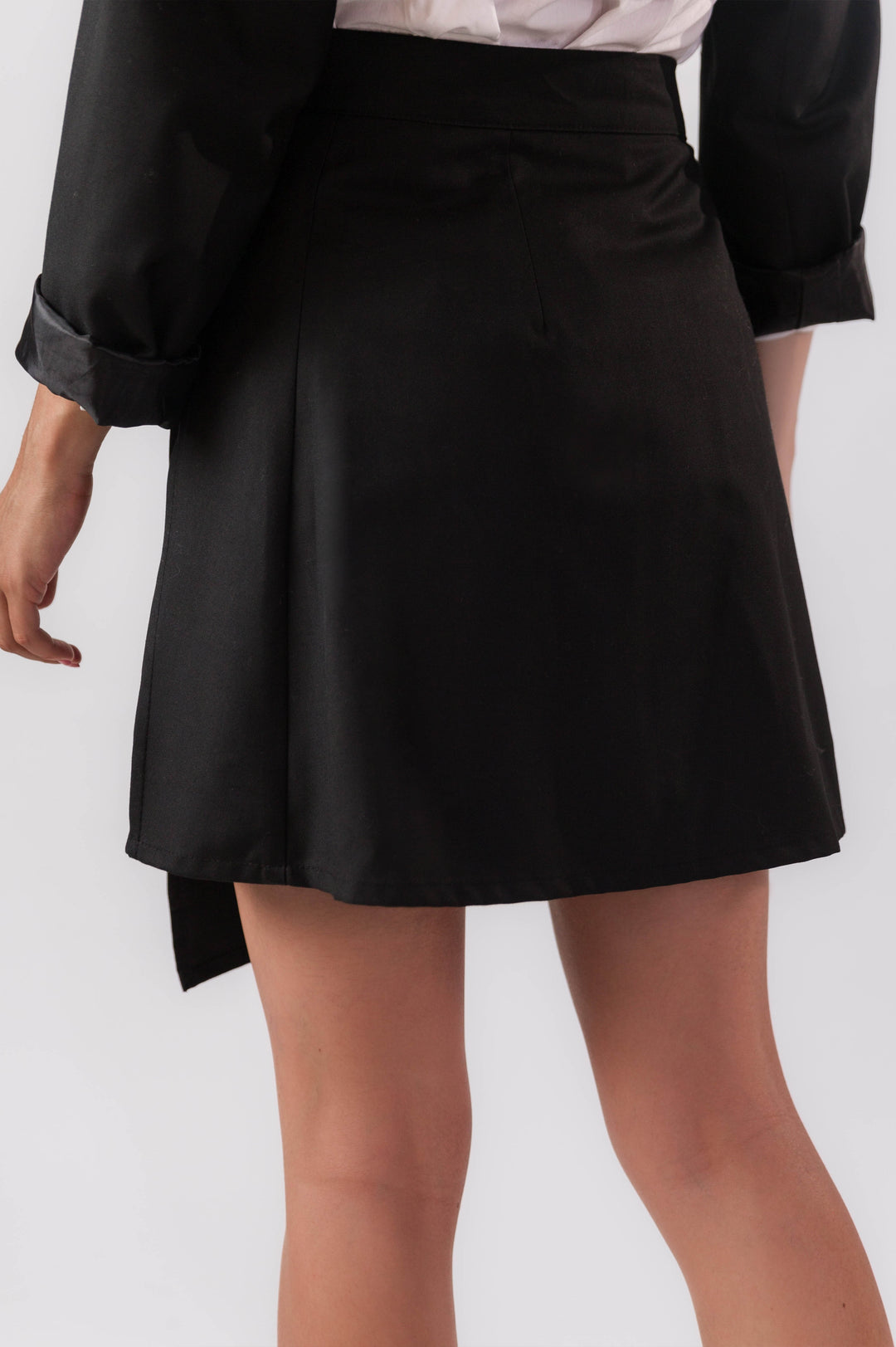 Asymmetric Croizet Miniskirt