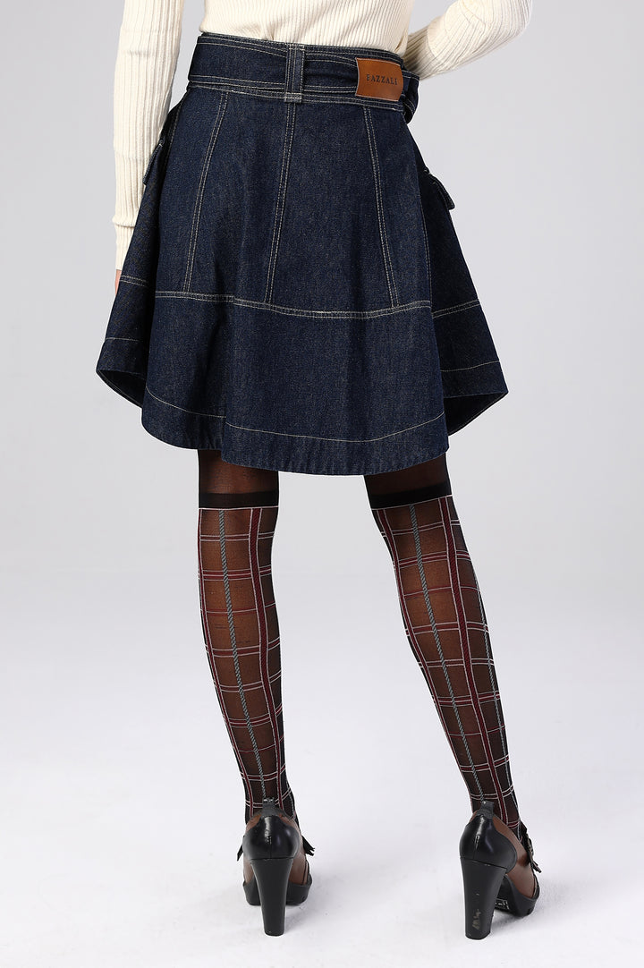 The Rebel Utility Denim Skirt