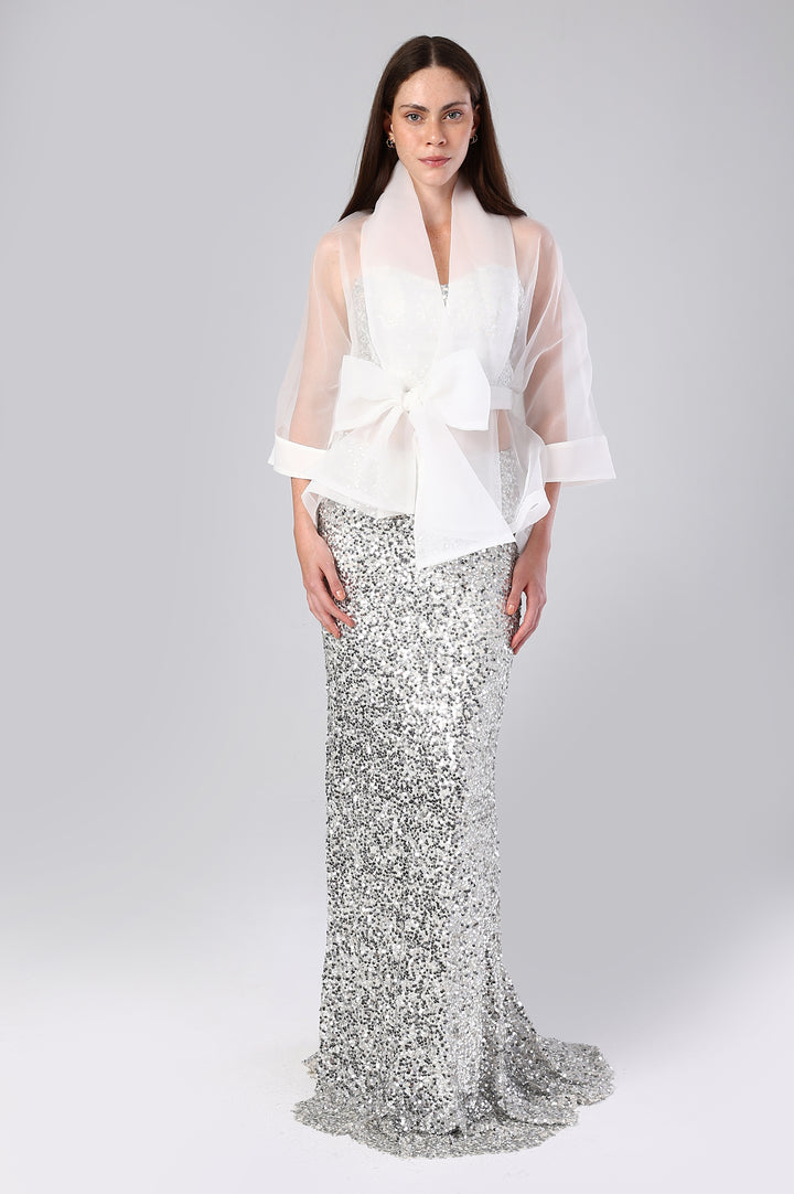 Wrapped Organza Jacket