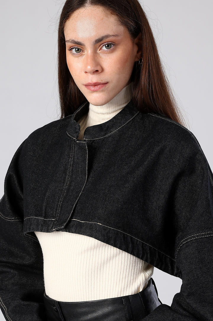 The Raw Cut Denim Statement Jacket