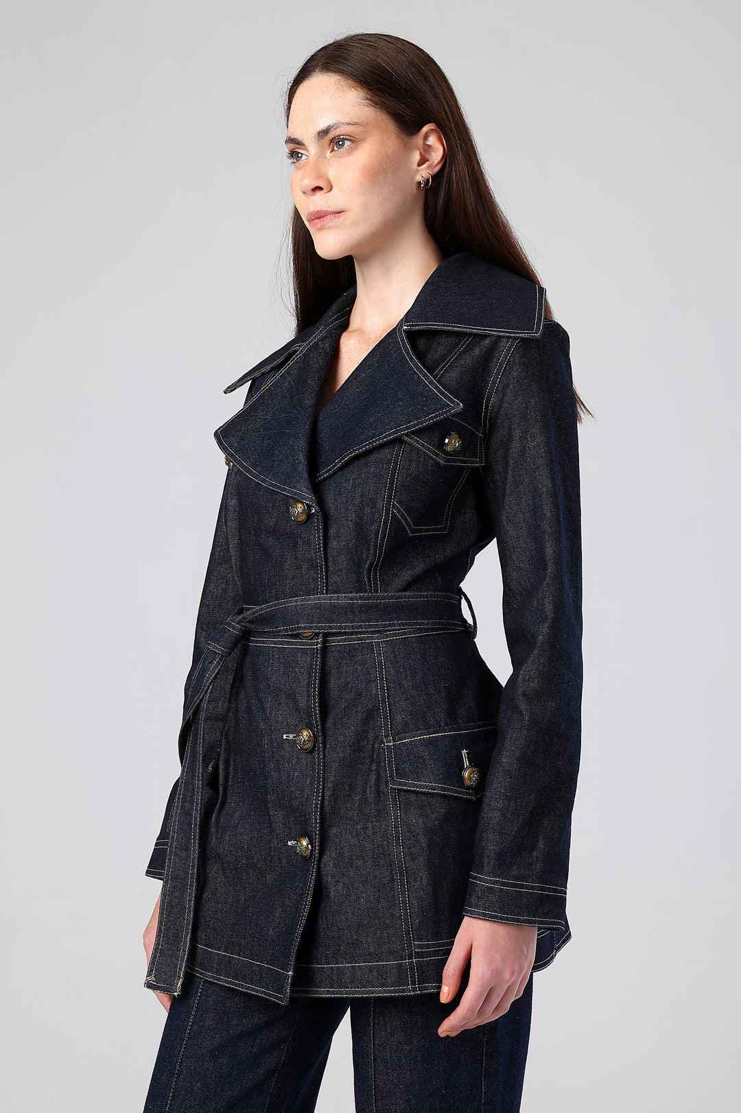 The Selene Denim Coat