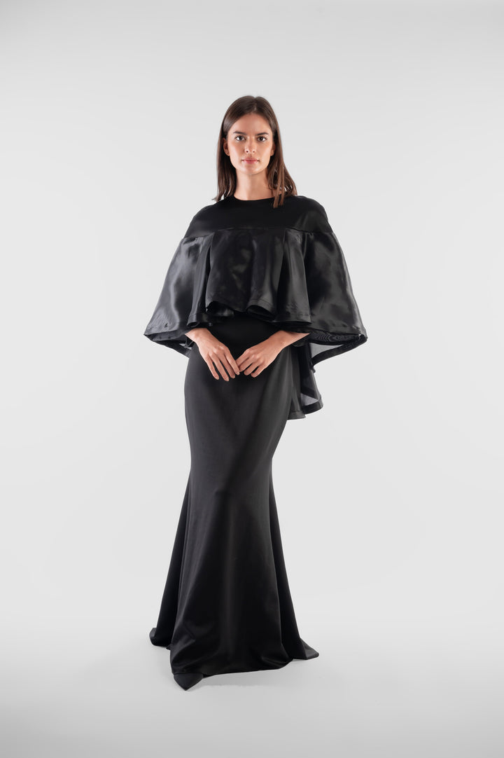 Black Mermaid Maxi Gown