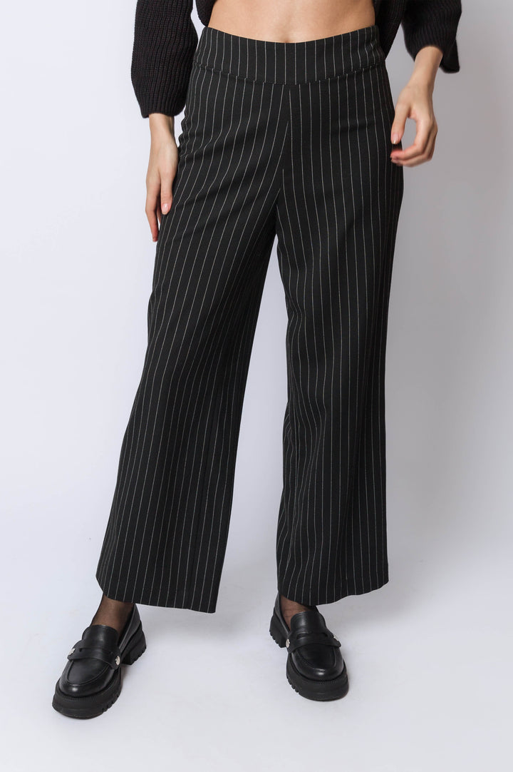 Stripped Straight Fit Pants