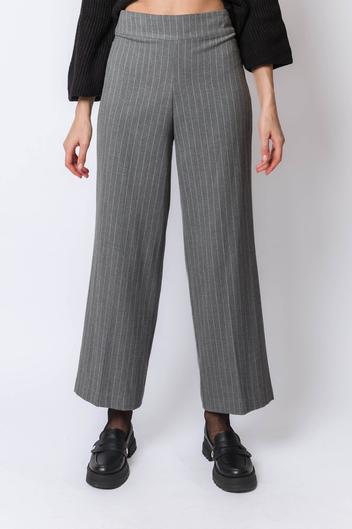 Stripped Straight Fit Pants