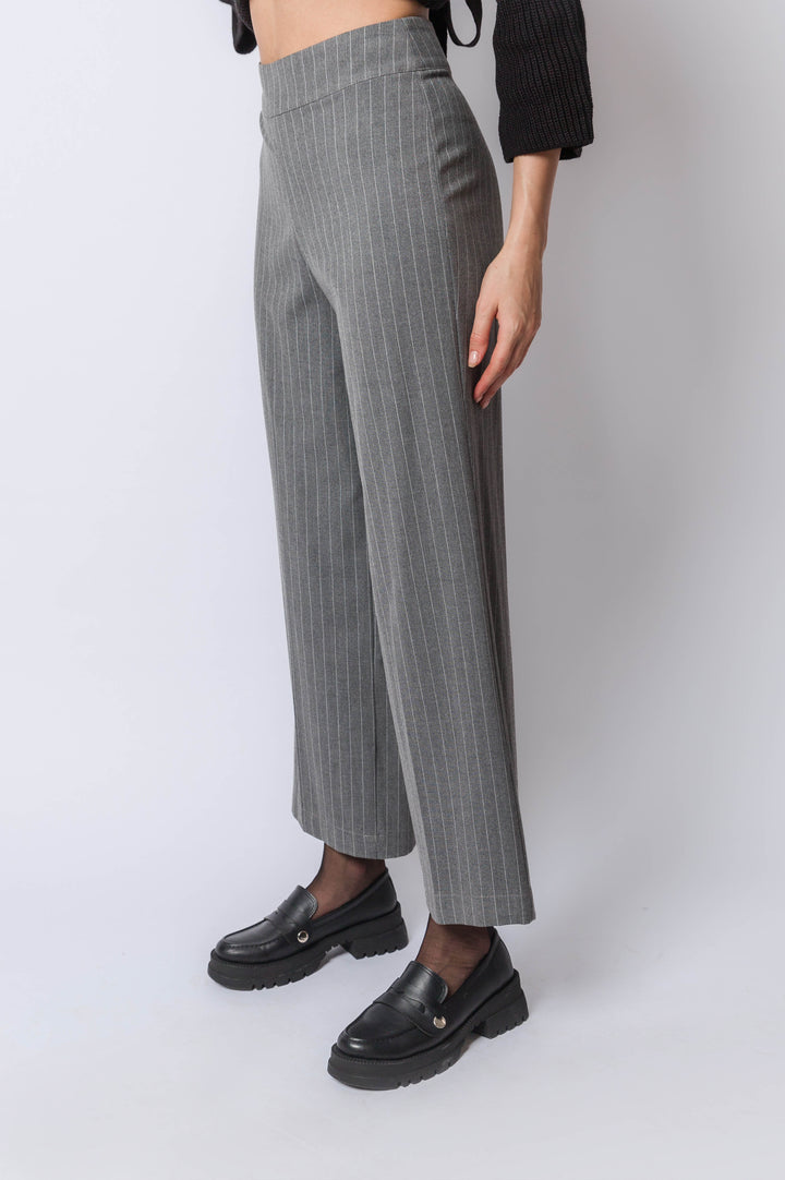 Stripped Straight Fit Pants