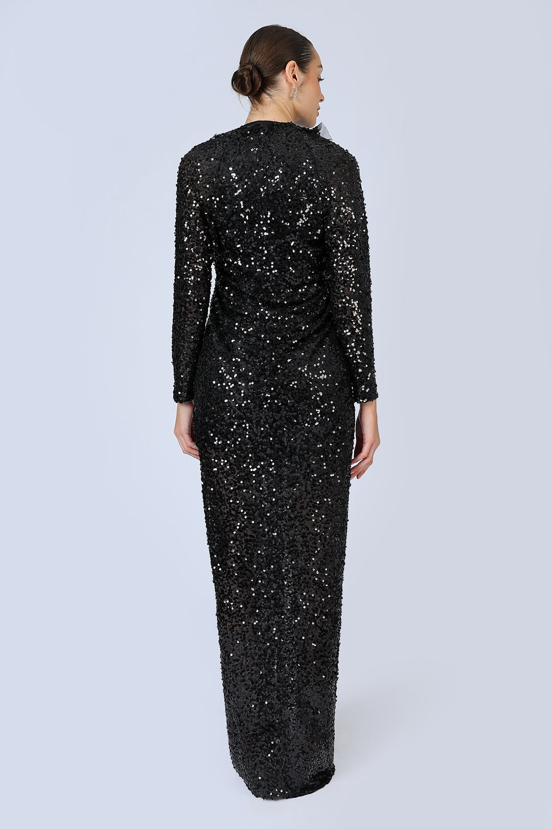 Drapped Sequin Dress