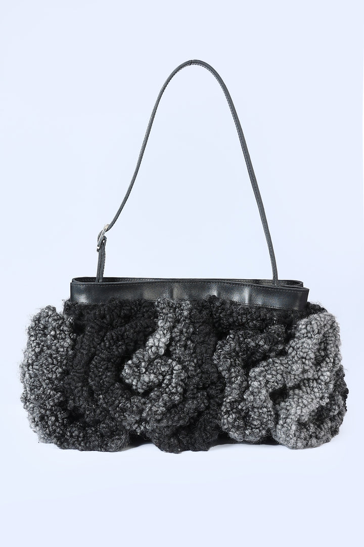 Handmade Knitted Bag in Grey