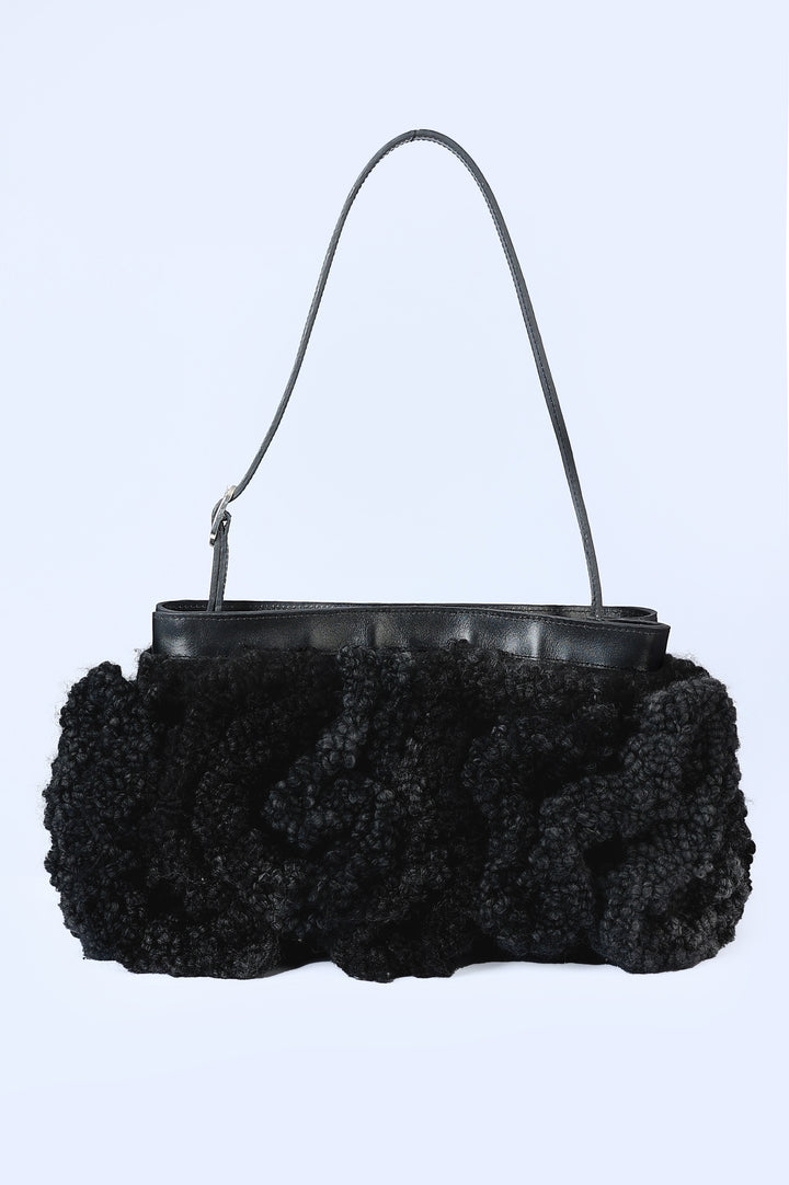 Handmade Knitted Bag in Black