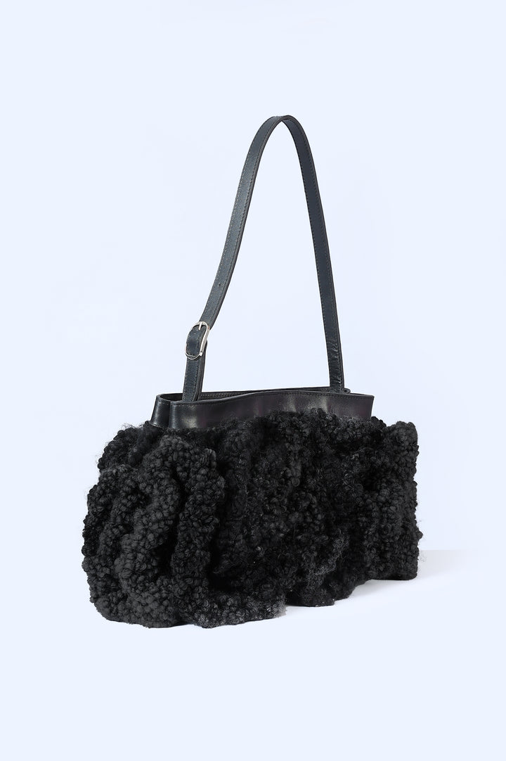 Handmade Knitted Bag in Black