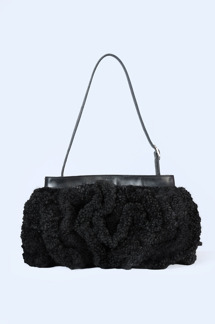 Handmade Knitted Bag in Black