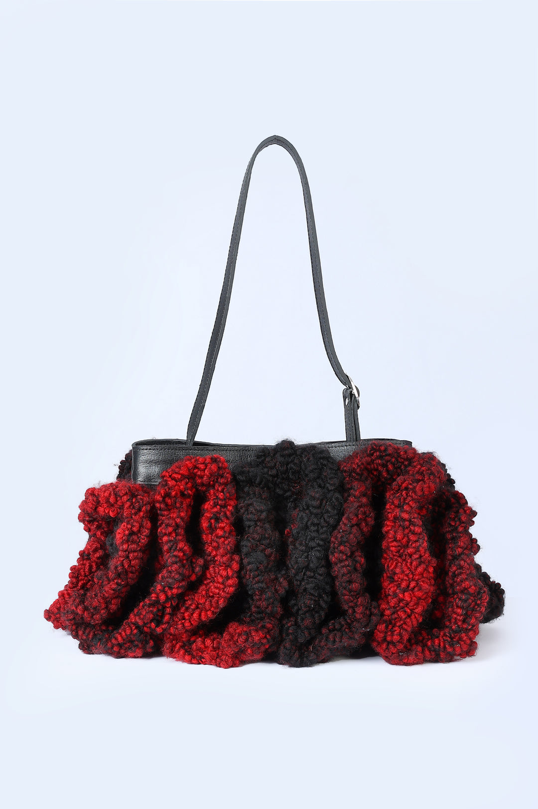 Handmade Knitted Bag in Red