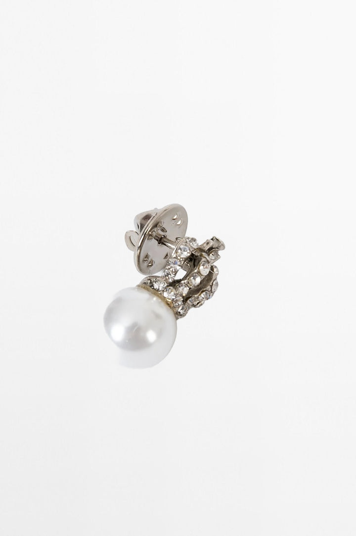 Crown & Pearl Pin Brooch