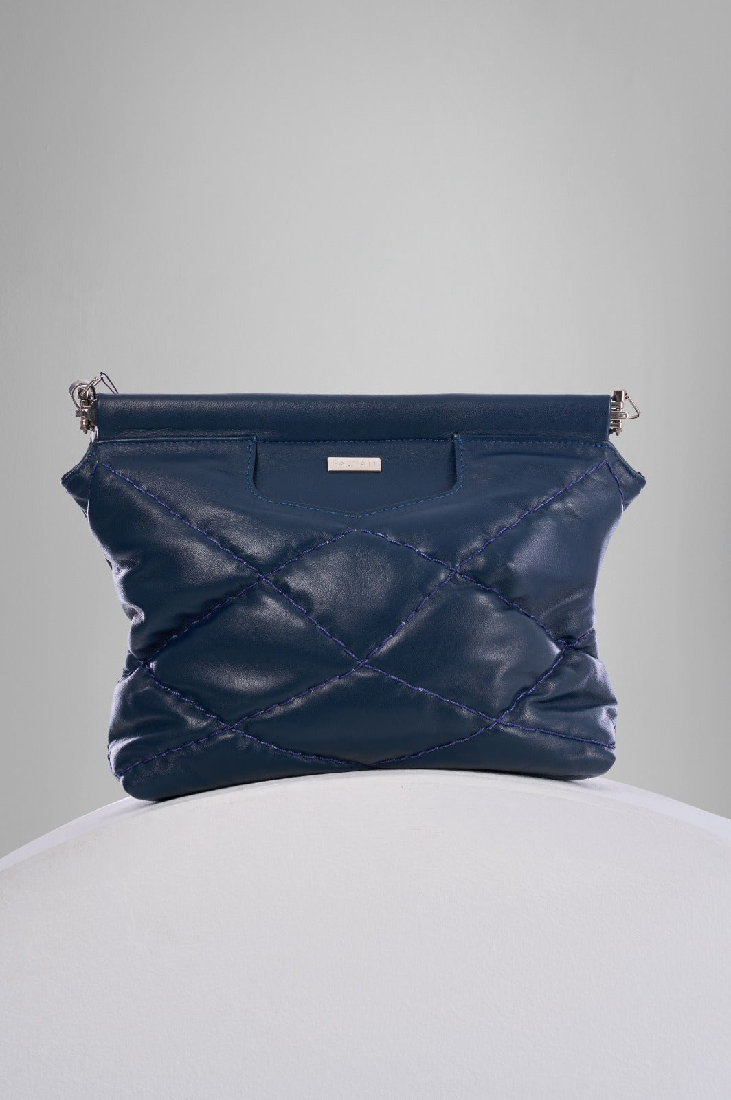 Quilted Genuine Leather Crossbody Bag