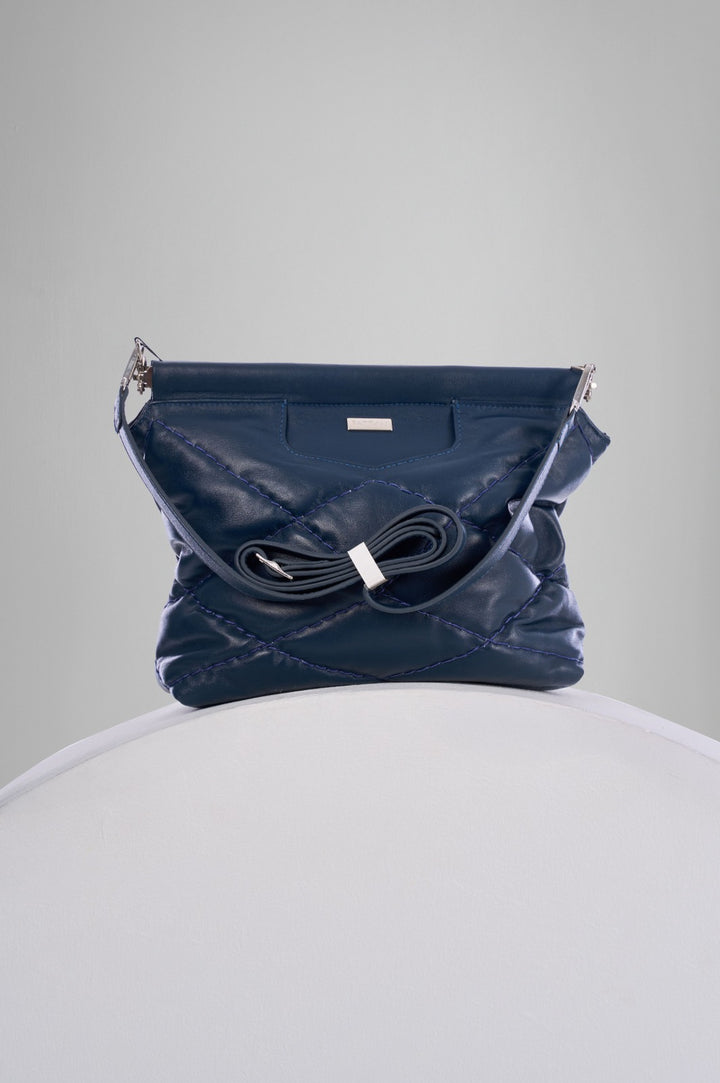 Quilted Genuine Leather Crossbody Bag