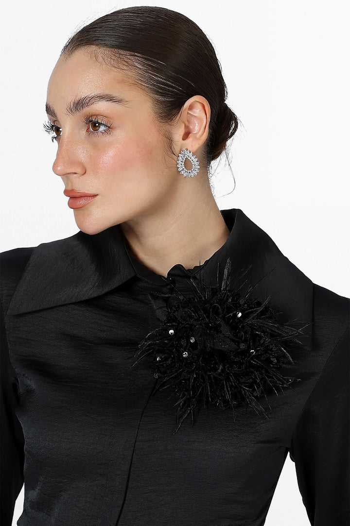 Sequins Flower Brooch