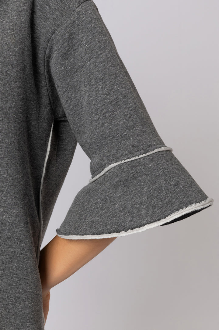 Melton Sweatshirt In Grey