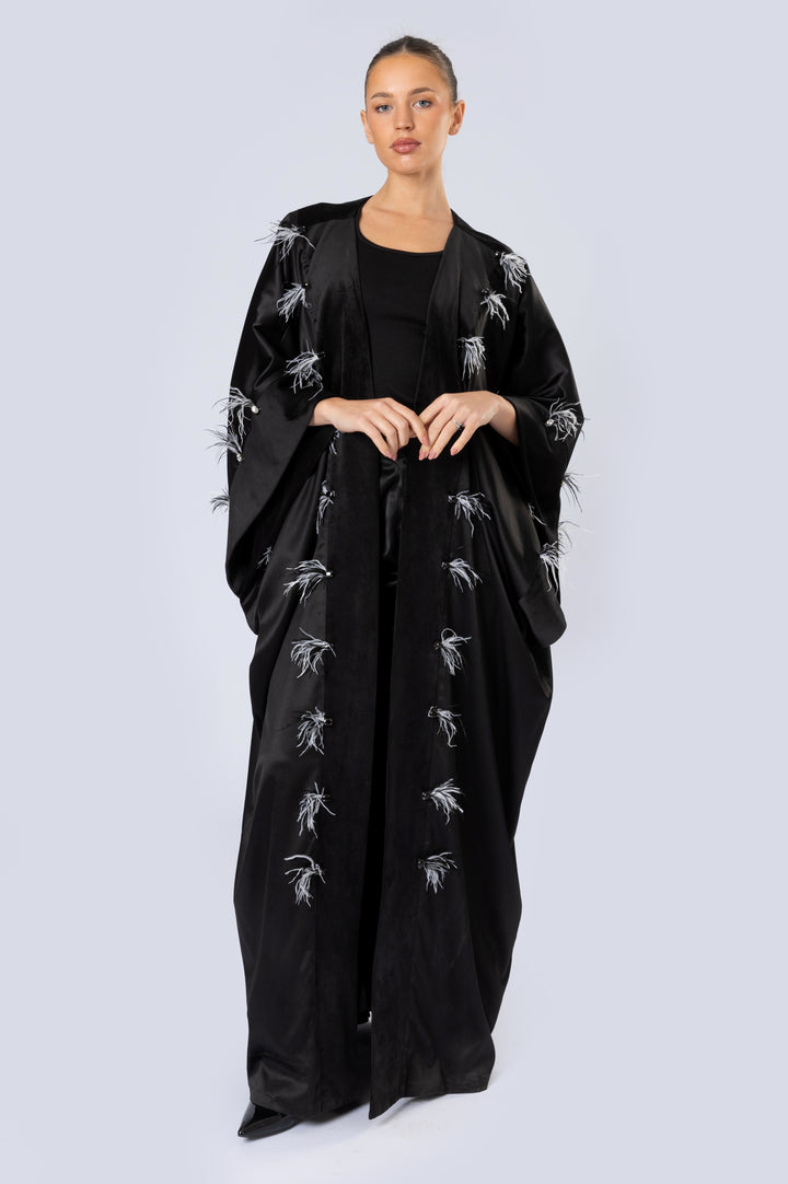 Satin Opened Kaftan