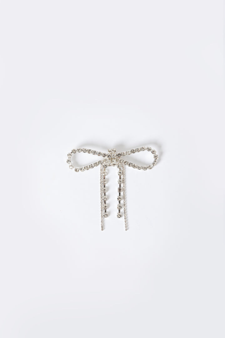 Bow Crystal Brooch