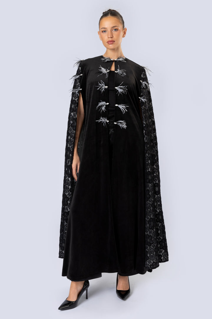 Velvet Cape Kaftan