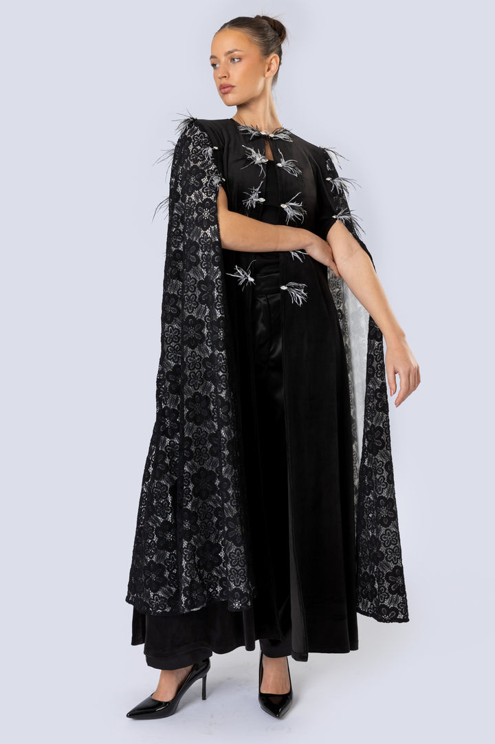 Velvet Cape Kaftan