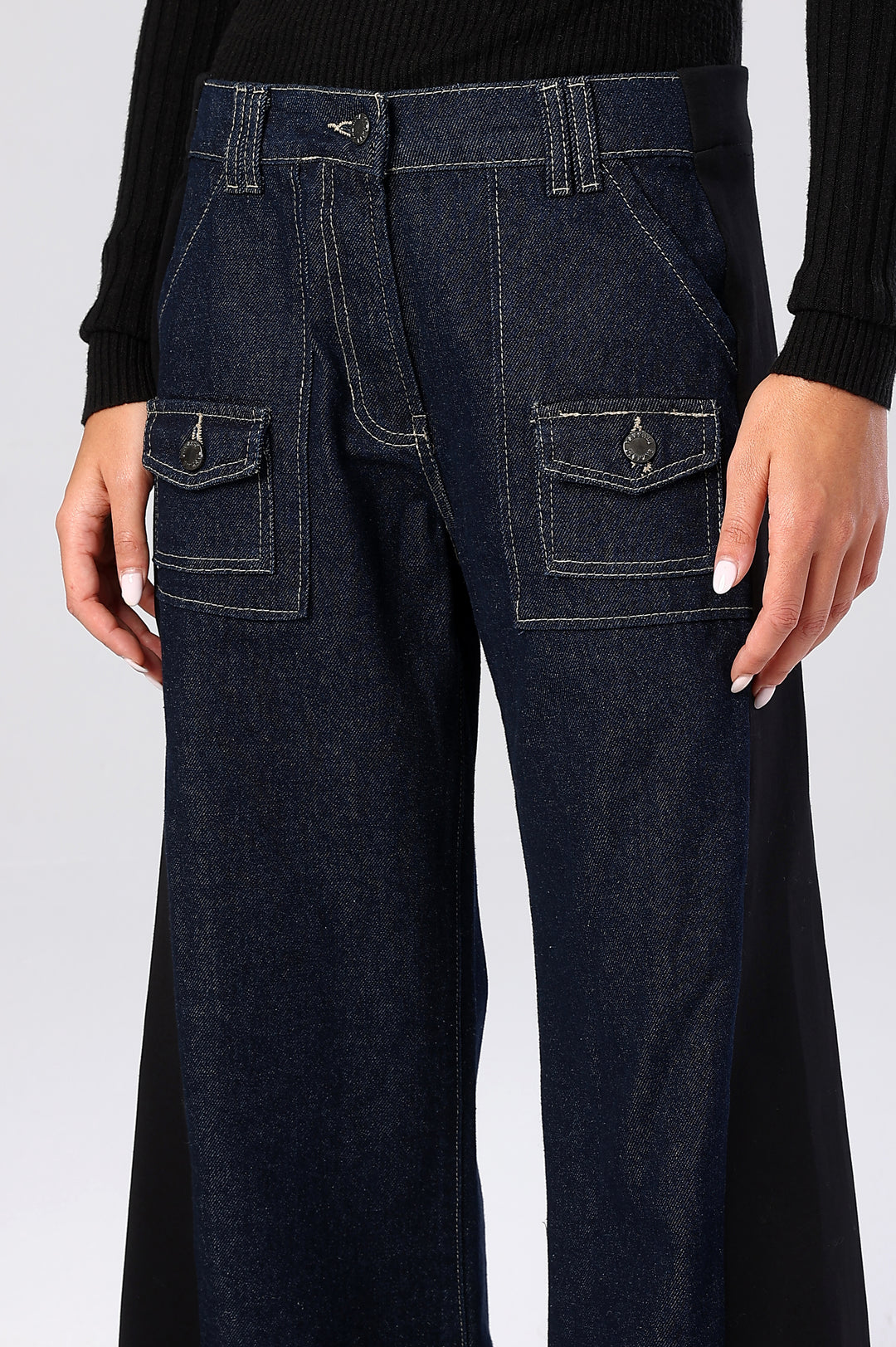 Vector Panel Denim Trousers