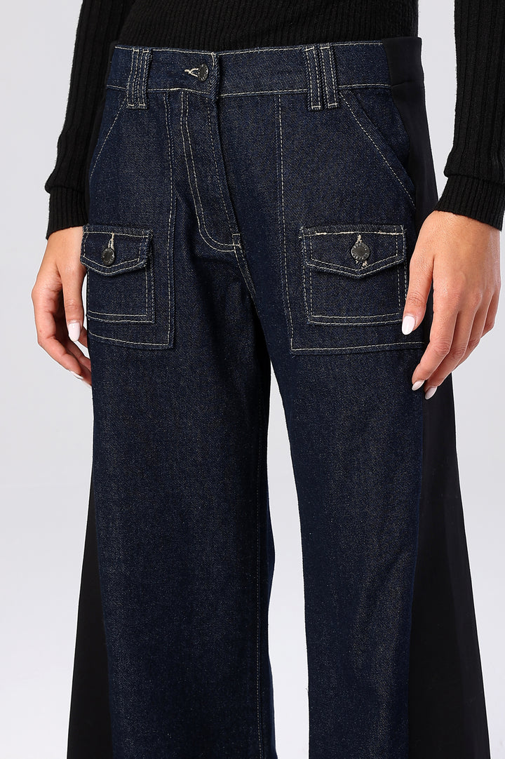 Vector Panel Denim Trousers