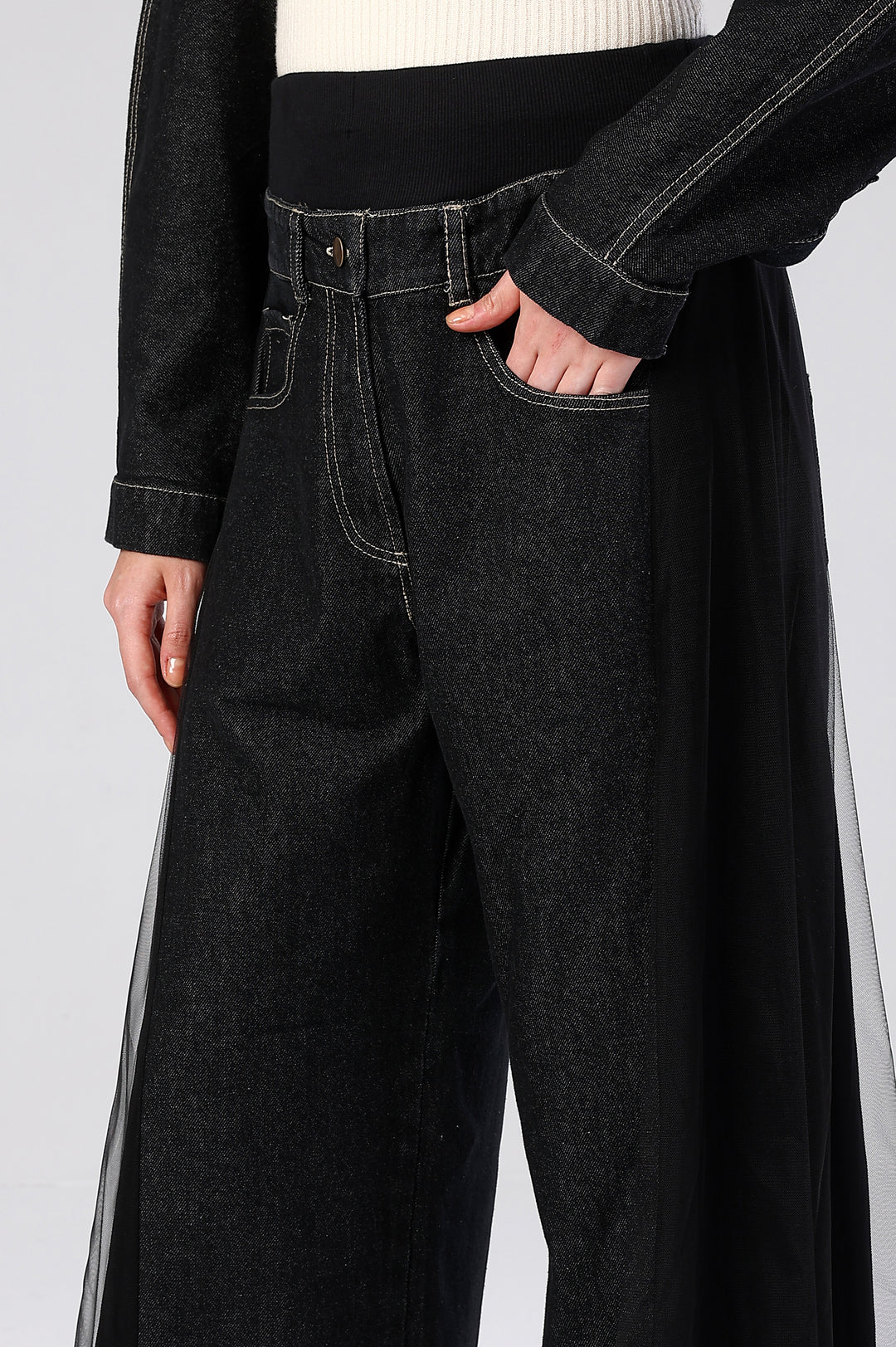 The Rebel Veil Wide-Leg Denim