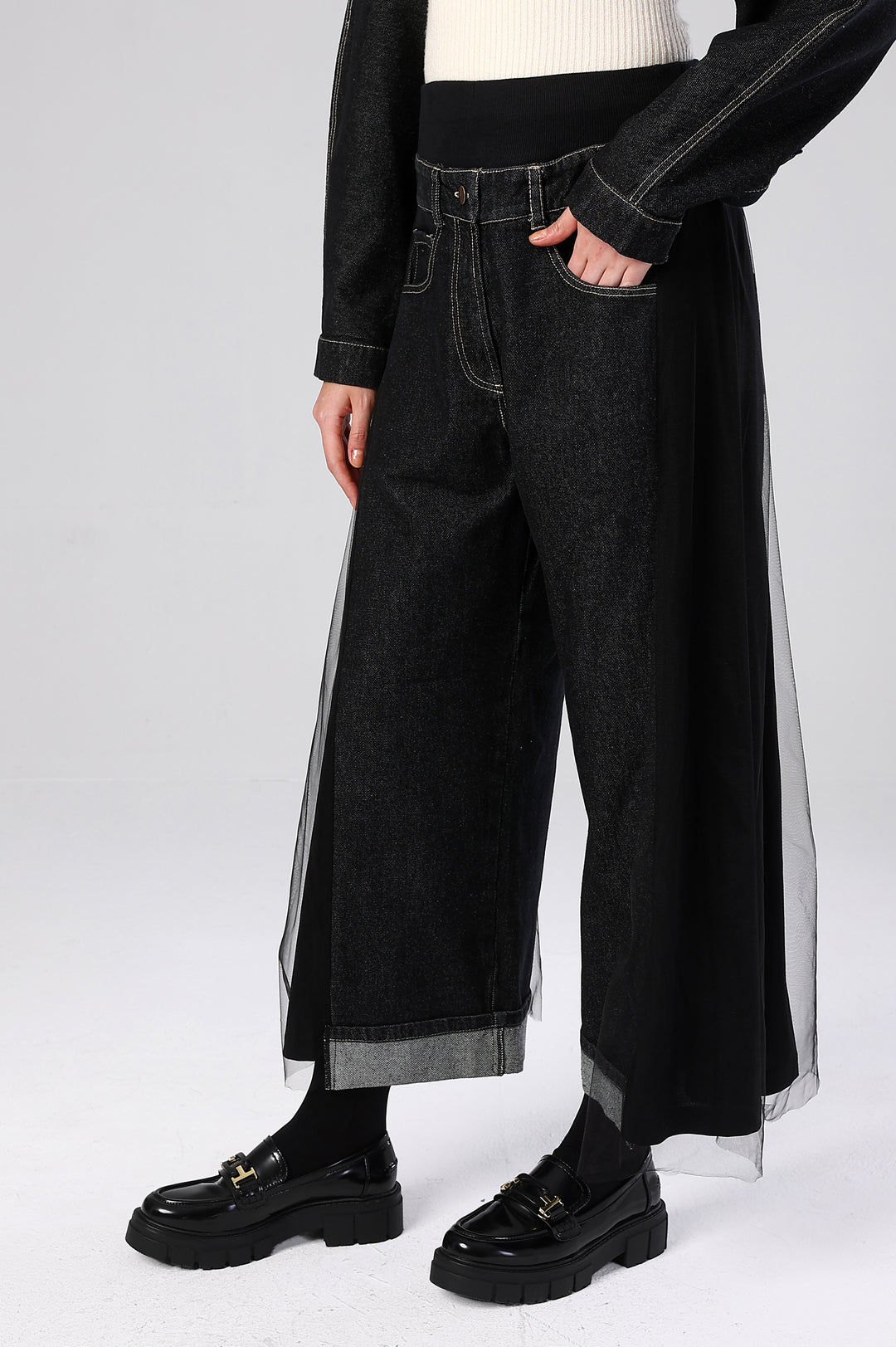 The Rebel Veil Wide-Leg Denim