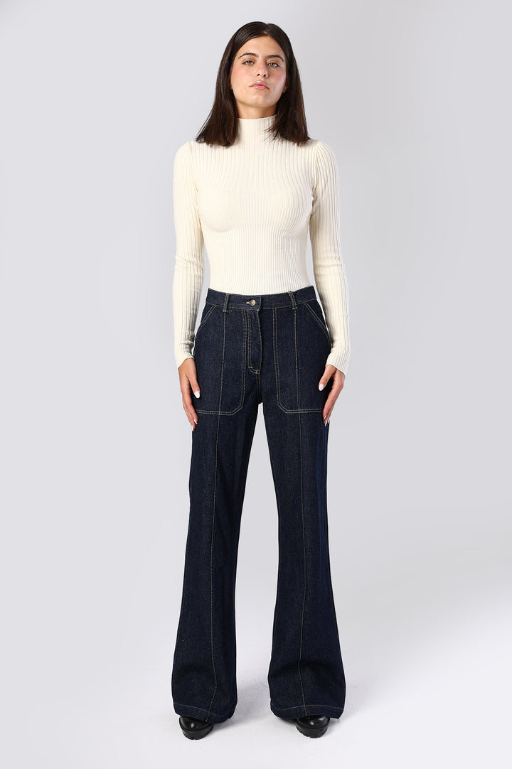 The Axis High-Rise Wide-Leg Denim