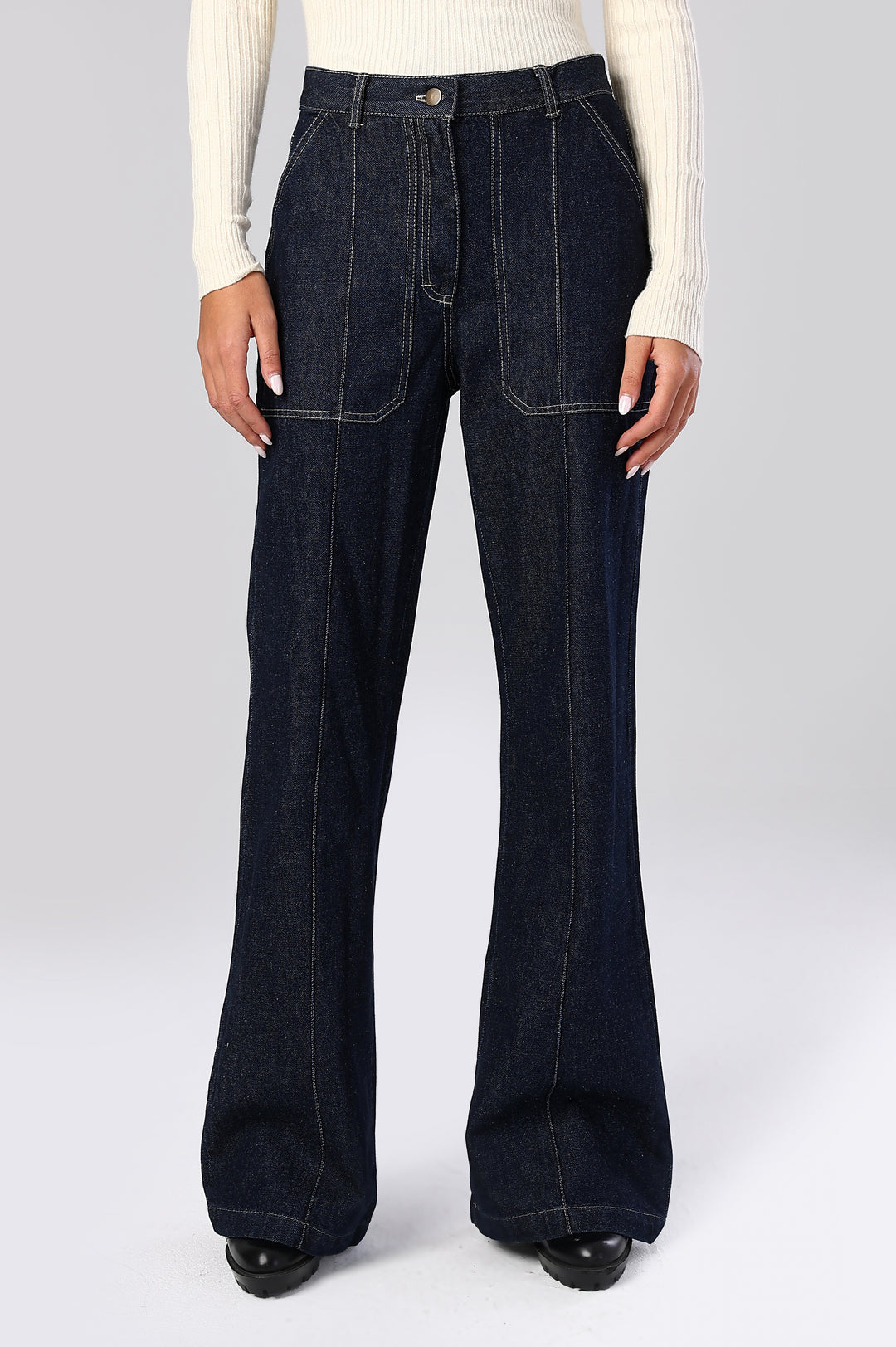The Axis High-Rise Wide-Leg Denim